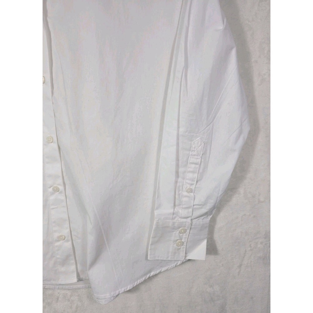 NWT Esmara White 100% Cotton Button Front Oversized Shirt Women's US 8 Medium - Picture 5 of 12